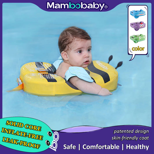 Mambobaby Baby Pool Float With Sunshade And Crotch Strap